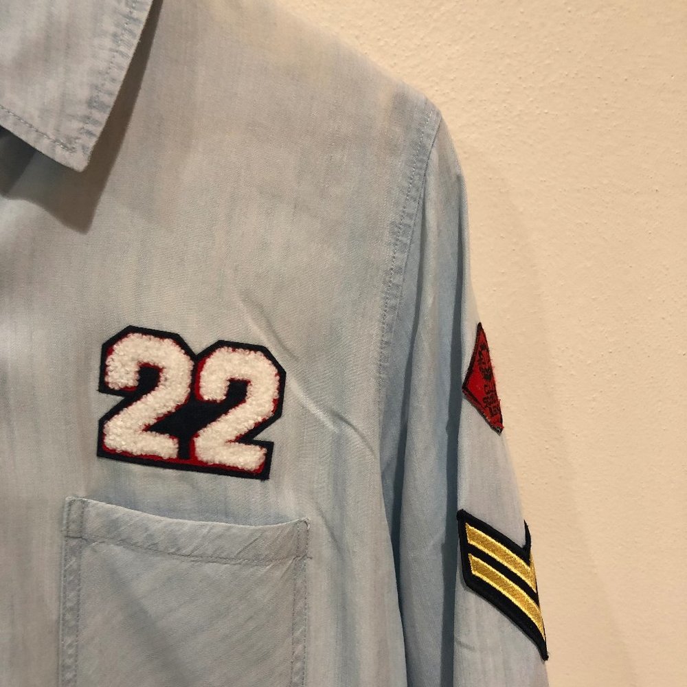 Soft Button Up With Vintage Patches - image 4